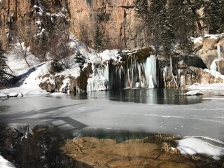 Hanging Lake Colorado Frozen
