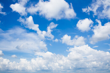 blue sky with clouds for background