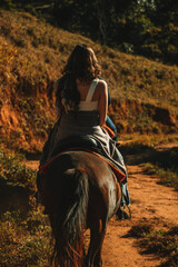 person riding a horse