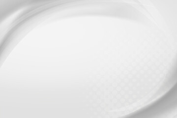 Gray curve frame template vector