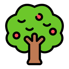 Fototapeta premium farm filled outline icon