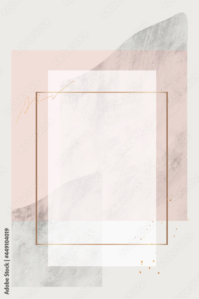 Poster blank rectangle frame design vector