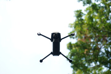 Drone flying in the sky