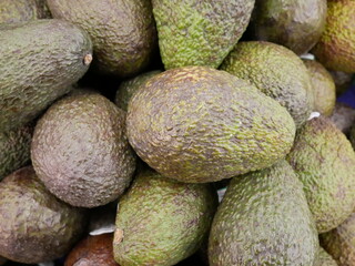 fresh avocado for sale on the supermarket.