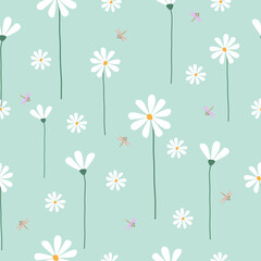 Seamless hand drawn pastel floral pattern background vector illustration for  fashion fabric wallpaper wrapping  and print design
