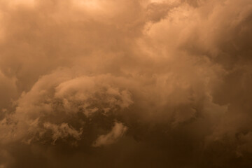 Stormy clouds post sunset evening Dark Thunder