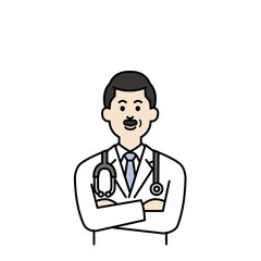 線画の医者と看護師のイラストまとめ