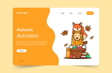 Autumn Activities Landing Page Template