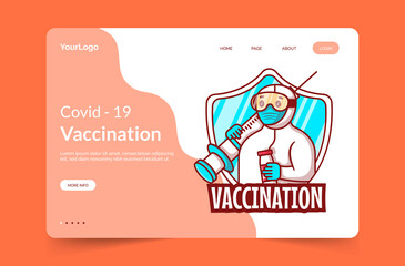 Covid - 19 Vaccination Landing Page Template
