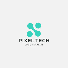 Fototapeta na wymiar abstract tech logo design