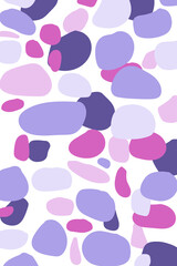 Abstract pattern from stones. Nice colors. Simple flat vector illustration isolated on white background. Design element.