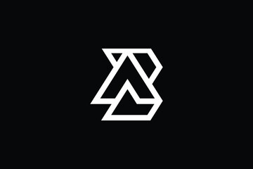 AB logo letter design on luxury background. BA logo monogram initials letter concept. AB icon logo design. BA elegant and Professional letter icon design on black background. AB BA