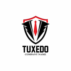 Bow Tie Men Mafia Tuxedo Suit Men Fashion Tailor Clothing Vintage Classic Logo Design Vector