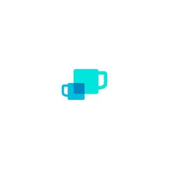 Fototapeta premium coffee connect logo