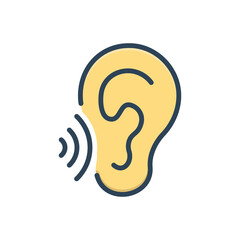 Color illustration icon for whisper 