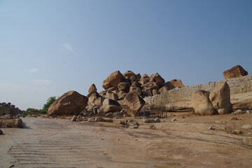 インド　世界遺産ハンピの建造物群