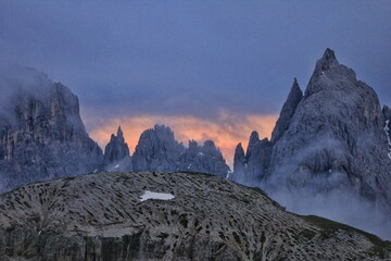 sunrise in the mountains