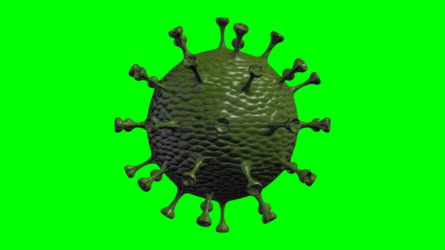 3D Virus Transform red to green