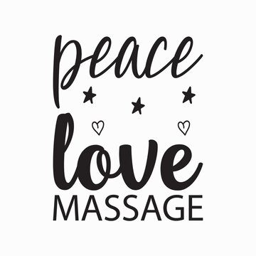 Peace Love Massage Quote Letter