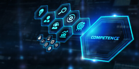 Business, Technology, Internet and network concept. Competence Skill Personal development.