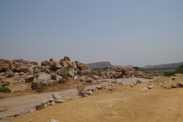 インド　世界遺産ハンピの建造物群