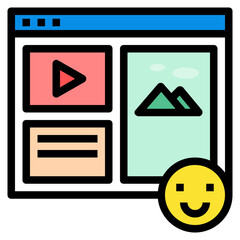 layouts line icon