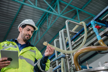 automatic food mechanical production, modern machine technology for manufacturing factory industry...
