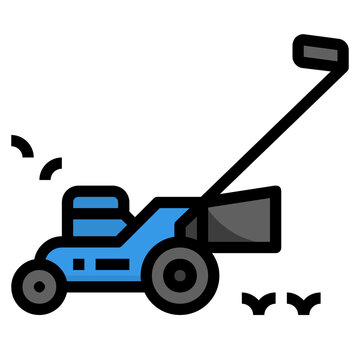 recommend clip art: mowing line icon