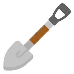 Shovel flat icon