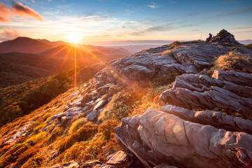 Dawn on Mount Kahurangi, above Kahurangi Hut, Kahurangi National Park, New Zealand