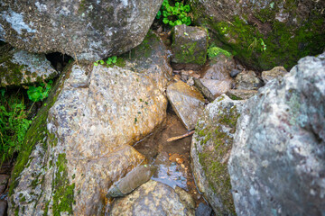 新潟県糸魚川市、妙高市にある火打山、妙高山の登山をしている風景 Scenery of climbing Mount Hiuchi and Mount Myoko in Itoigawa and Myoko City, Niigata Prefecture.