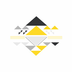 memphis style background vector. Illustration of abstract texture with triangles. Design patterns for banners, posters, leaflets.