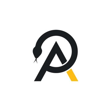 A letter snake vector illustration icon design