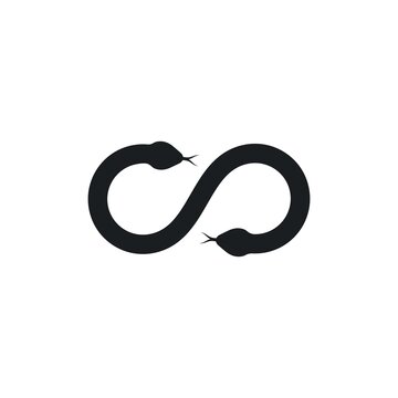 snake infinity  vector illustration icon design