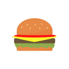 Vector illustration of a burger.