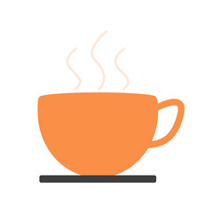 Vector illustration of a cup of hot beverage.