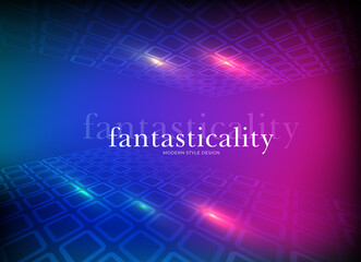 Flat vector. Minimal geometric background. Dynamic shapes composition. Eps10 vector.