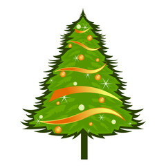 Colorful abstract paint spash Christmas tree