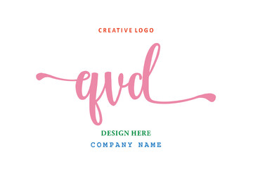 QVD lettering logo is simple, easy to understand and authoritative