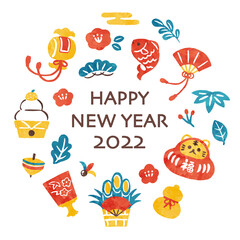 new year illustration of tiger 2022