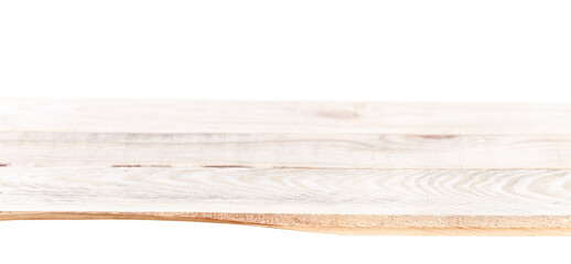 light wooden boards are isolated on a white background