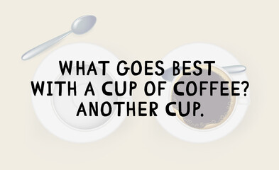 Coffee seamless pattern design. Decorate text in brown colors.