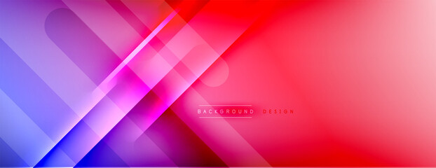 Abstract background. Shadow lines on bright shiny gradient background.