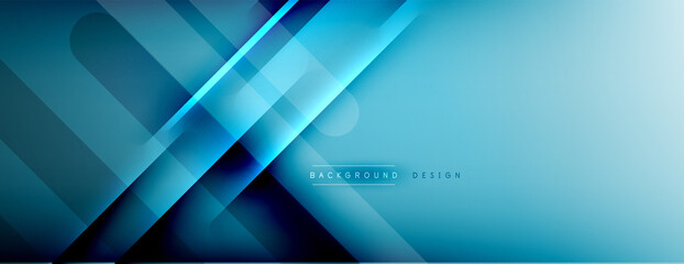 Abstract background - lines composition created with lights and shadows. Technology or business digital template. Trendy simple fluid color gradient abstract background with dynamic