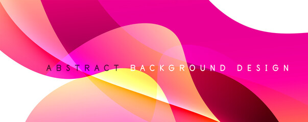 Trendy simple fluid color gradient abstract background with dynamic wave line effect. Vector Illustration For Wallpaper, Banner, Background, Card, Book Illustration, landing page