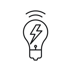 Bulb power icon design vector illustration