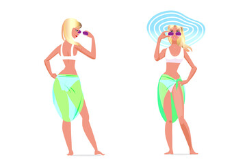 Poster with people in dynamic game or action. Colorful silhouettes with brush stroke inside.