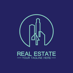 Real Estate Business Logo vector illustration design