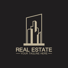 Real Estate Business Logo vector illustration design