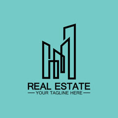 Real Estate Business Logo vector illustration design